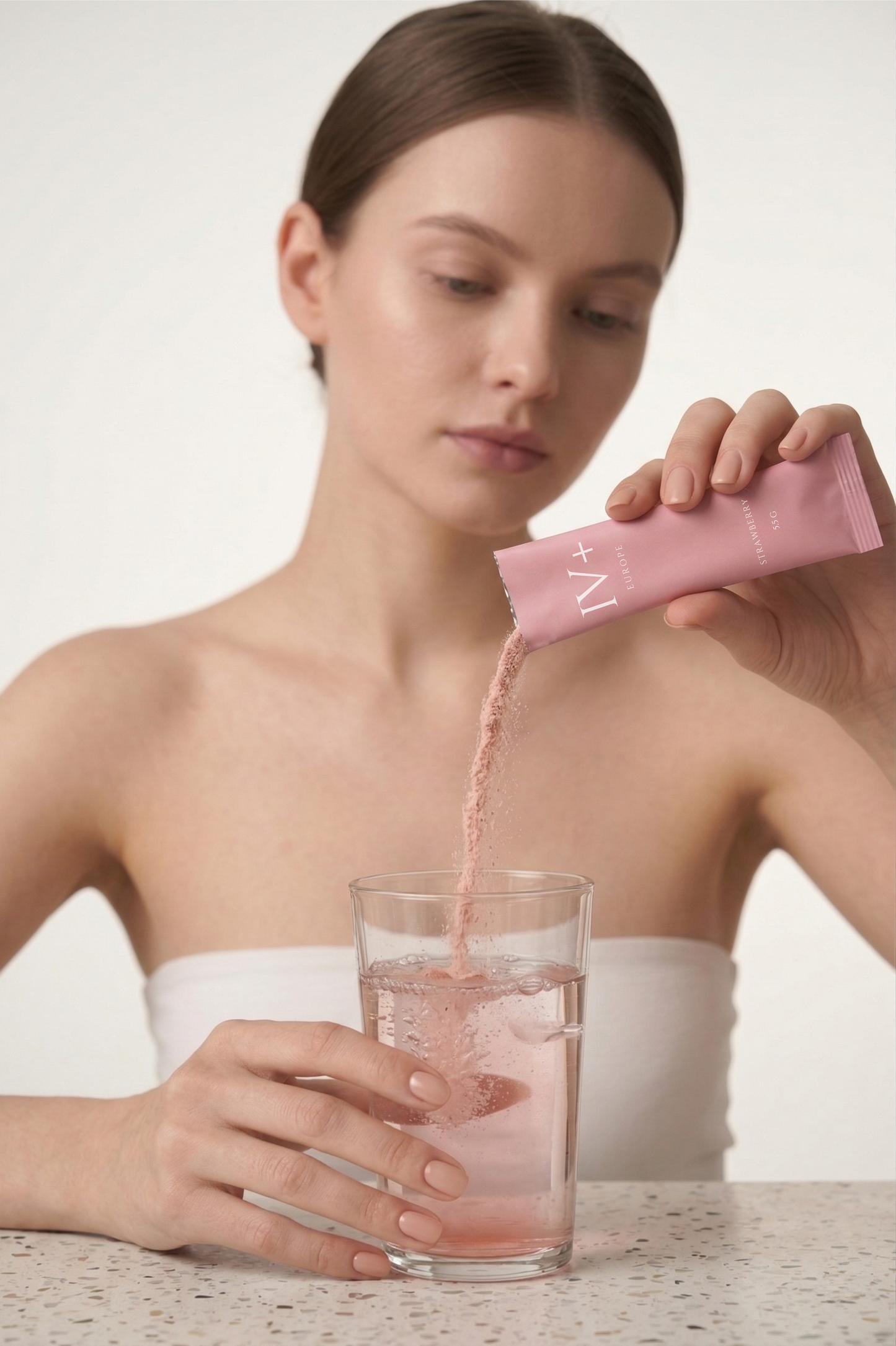 COMING SOON - IV+ Strawberry Electrolyte Powder - Real Fruit Hydration (10 Sticks)